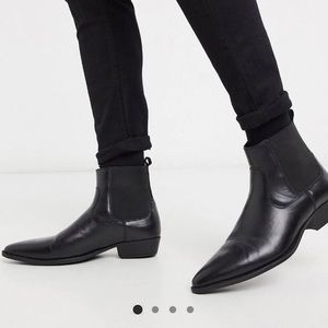 New ASOS DESIGN Cuban heel western Vegan Chelsea boots
